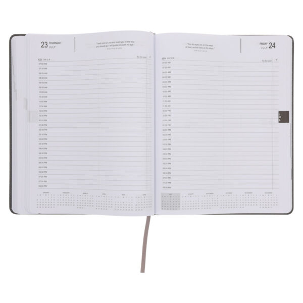 2026 A4 Executive Diary - Daily Planner - Be Strong in the Lord - Faux Leather - Image 6