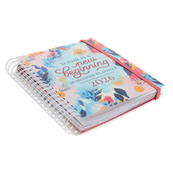 2026 Diary - 18-Month Planner for Women - Today Is a New Beginning - Wirebound - Image 3