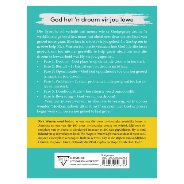 Geskep om te Droom: Die 6 fases wat God gebruik vir geloofsgroei (Sagteband) - Image 10