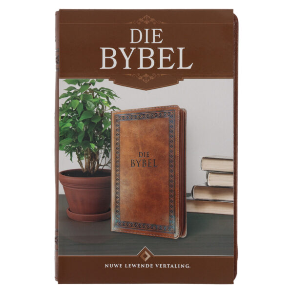 NLV Taan Bruin Kunsleer Standaard Bybel met Ritssluiter en Duimgrepe - Image 11
