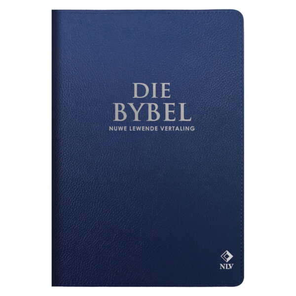 NLV Koningsblou Egte Leer Grootdruk Bybel - Image 2