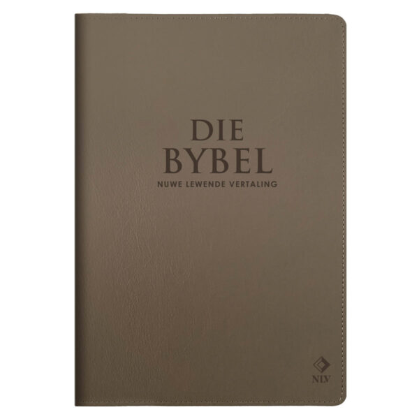 NLV Sandsteen Egte Leer Grootdruk Bybel - Image 2