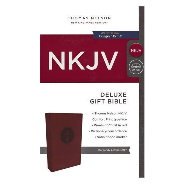 NKJV Deluxe Gift Bible Red Letter Burgundy (Comfort Print)(Imitation Leather) - Image 8