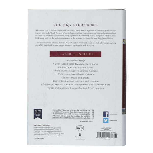 NKJV Study Bible Red Letter Complete Full Color (Comfort Print)(Hardcover) - Image 28