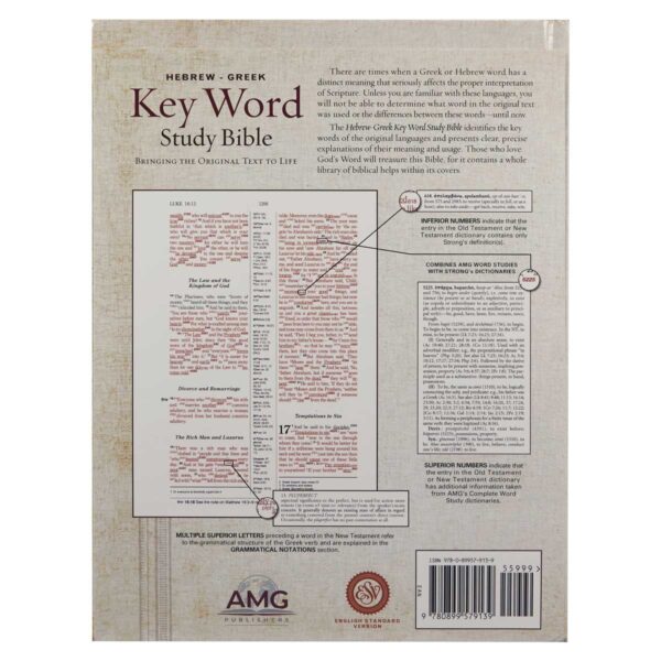 ESV Hebrew / Greek Key Word Study Bible (Hardcover) - Image 30