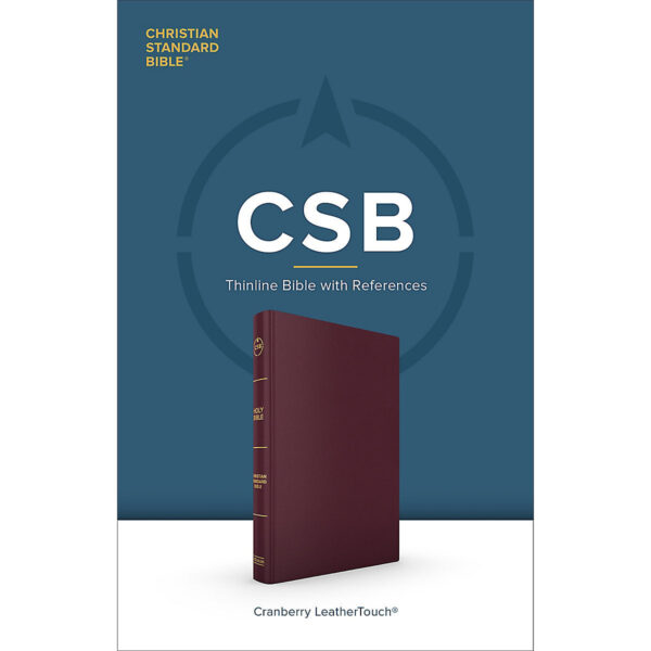 CSB Thinline Reference Bible Cranberry (Imitation Leather) - Image 5