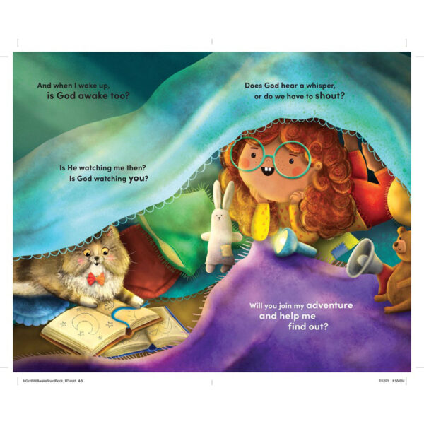 Is God Still Awake?: A Small Girl With A Big Question About God (Board Book) - Image 2