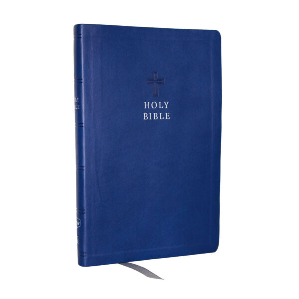 NKJV Blue Imitation Leather Value Ultra Thinline Bible Comfort Print - Image 1
