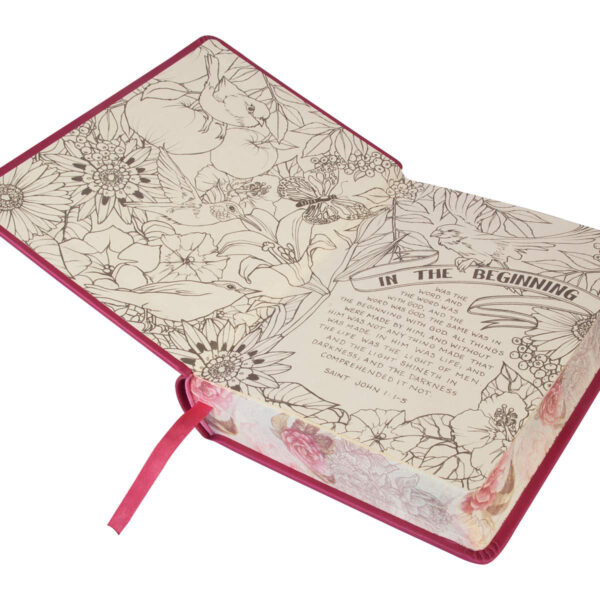 KJV Pink Faux Leather Hardcover My Creative Bible - Image 11