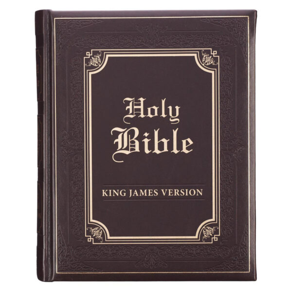 KJV Brown Faux Leather Family Bible - Image 29