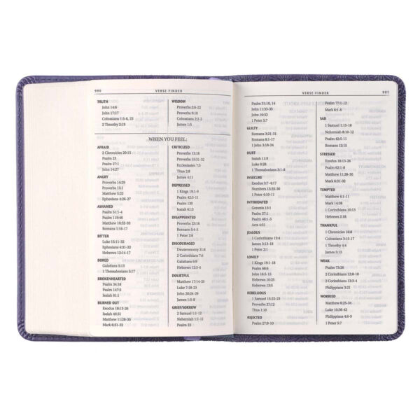 KJV Purple Faux Leather Mini Pocket Bible - Image 32