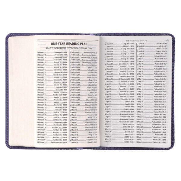 KJV Purple Faux Leather Mini Pocket Bible - Image 33