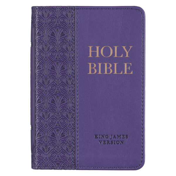 KJV Purple Faux Leather Mini Pocket Bible - Image 29