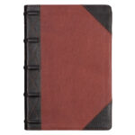 KJV Brandy & Dark Brown Genuine African Leather Bible Giant Print Indexed Red Letter - Image 29