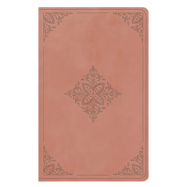 ESV Blush Rose Fleur-de-lis Design Imitation Leather Value Thinline Bible Large Print - Image 2