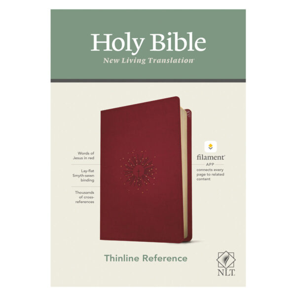 NLT Filament Thinline Reference Bible Red Letter Aurora Cranberry (Imitation Leather) - Image 25