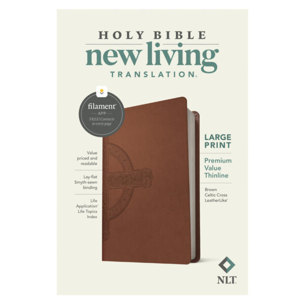 NLT Filament Premium Value Thinline Bible, Filament Enabled, Large Print, Brown Cross (Imitation Leather) - Image 17