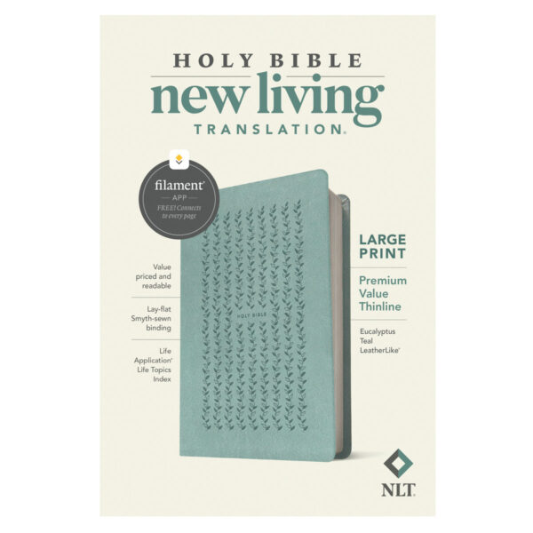 NLT Filament Premium Value Thinline Bible, Large Print, Eucalyptus Teal (Imitation Leather) - Image 15
