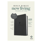 NLT Black Cross Imitation Leather Filament Premium Value Thinline Bible Large Print - Image 4