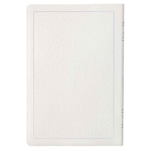 KJV White Faux Leather Thinline Large Print Bible With Thumb Indexing - Image 25