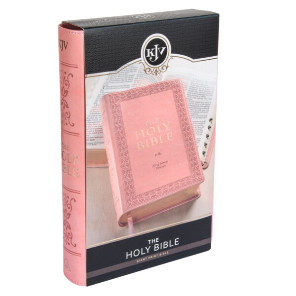 KJV Pink Faux Leather Bible Giant Print - Image 30