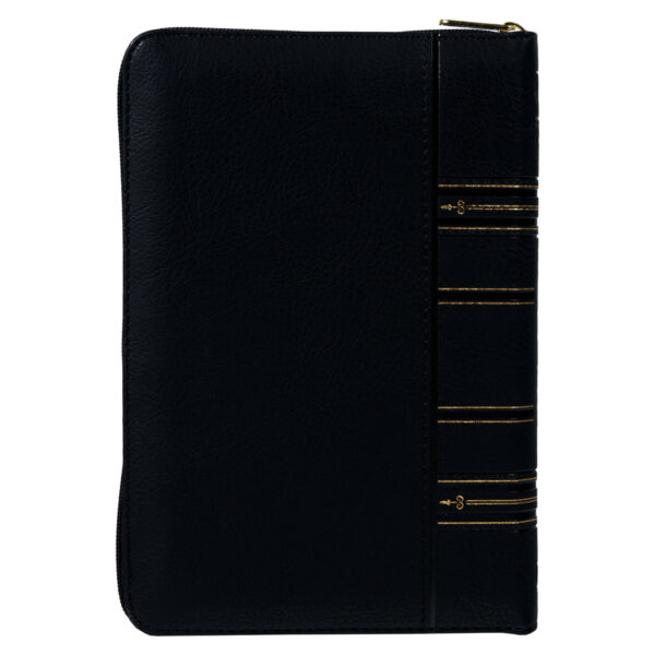 NLT Black Faux Leather Flexcover Compact Bible With Zip - Image 28