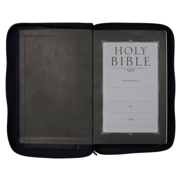 NLT Black Faux Leather Flexcover Compact Bible With Zip - Image 31