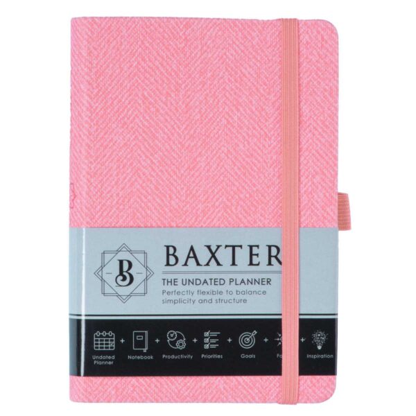 Baxter Undated Planner Pocket Edition Pink (Durable Synthetic Fibre Flexcover) - Image 31