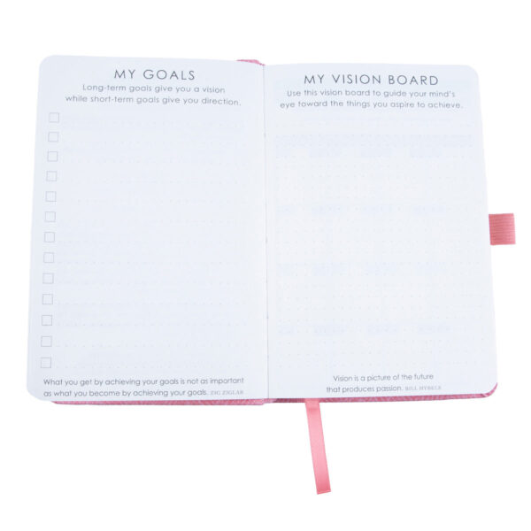 Baxter Undated Planner Pocket Edition Pink (Durable Synthetic Fibre Flexcover) - Image 34