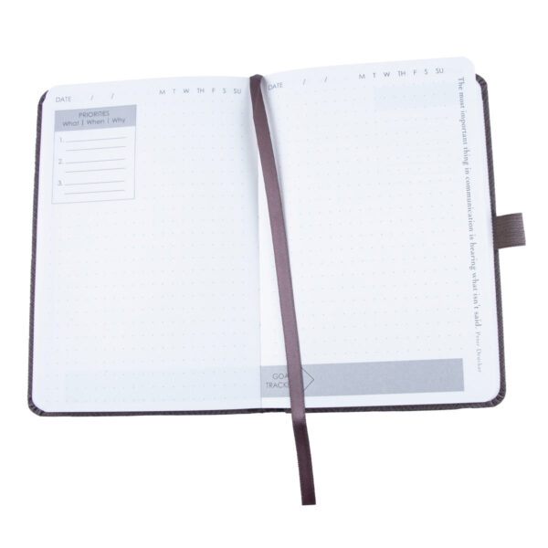 Baxter Undated Planner Pocket Edition Grey (Durable Synthetic Fiber Flexcover) - Image 33