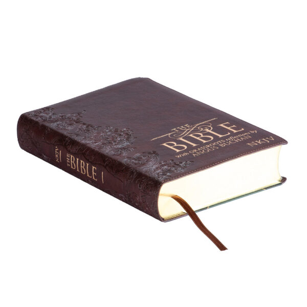 NKJV Brown Faux Leather Flexcover Bible With Grassroots Reflections Thumb-Indexed - Image 11