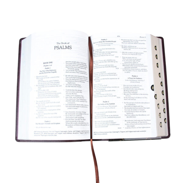 NKJV Brown Faux Leather Flexcover Bible With Grassroots Reflections Thumb-Indexed - Image 12