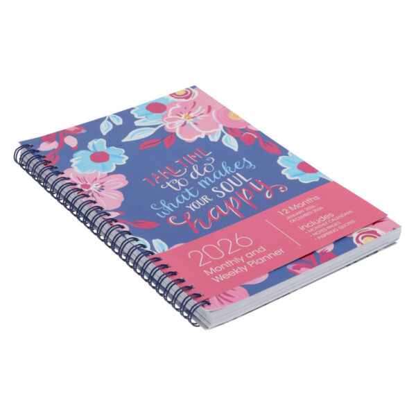 2026 Diary - Daily Planner - Inspirational - Take Time - Wirebound - Image 3