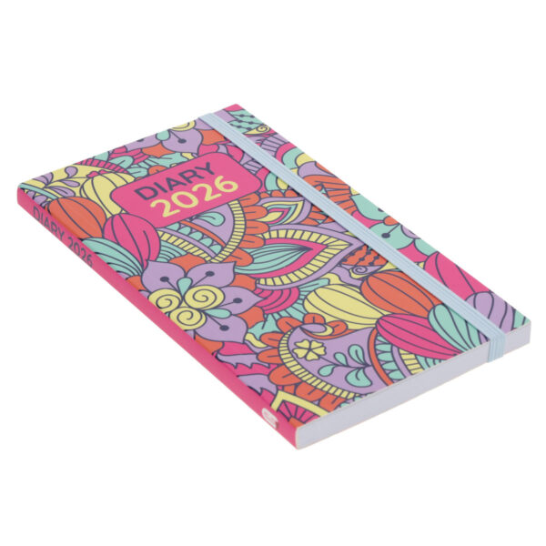 2026 Pocket Diary - Daily Planner - Bright Pattern - Paperback - Image 3