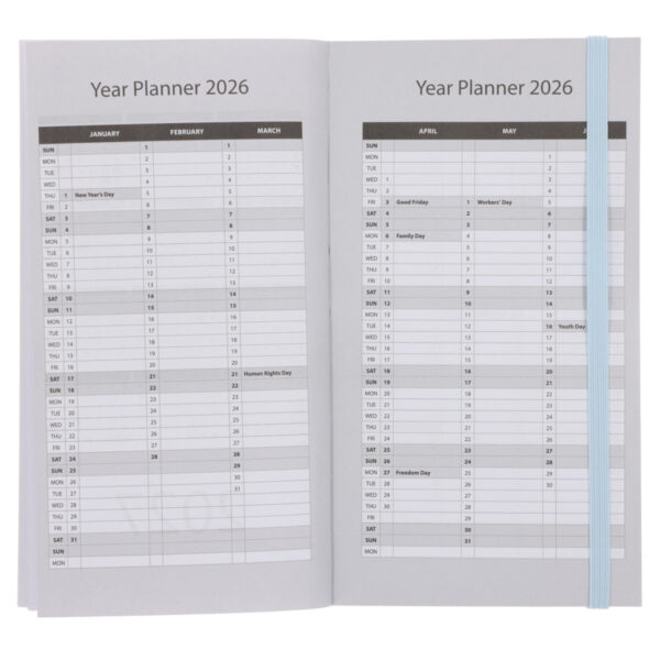 2026 Pocket Diary - Daily Planner - Bright Pattern - Paperback - Image 5