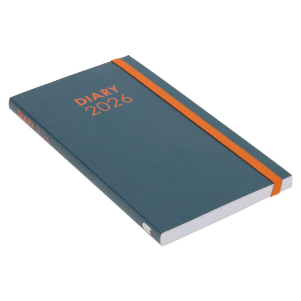 2026 Pocket Diary - Daily Planner - Teal and Orange - Paperback - Image 3