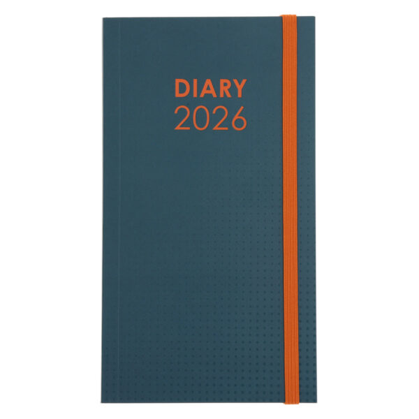 2026 Pocket Diary - Daily Planner - Teal and Orange - Paperback - Image 1