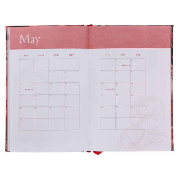 2026 Nina Smit Diary - Daily Planner for Women - Floral - Hardcover - Image 4