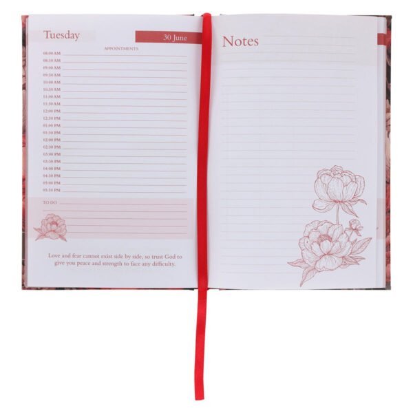 2026 Nina Smit Diary - Daily Planner for Women - Floral - Hardcover - Image 5