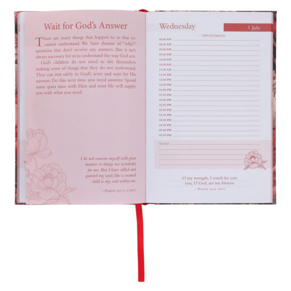 2026 Nina Smit Diary - Daily Planner for Women - Floral - Hardcover - Image 6