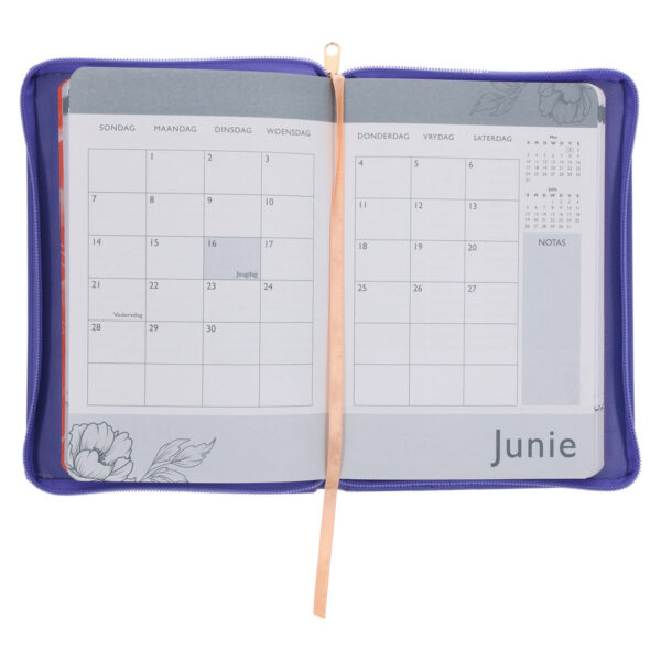 2026 Joyce Meyer A5 Dagboek - Dagbeplanner - Kunsleer met Rits - Image 6