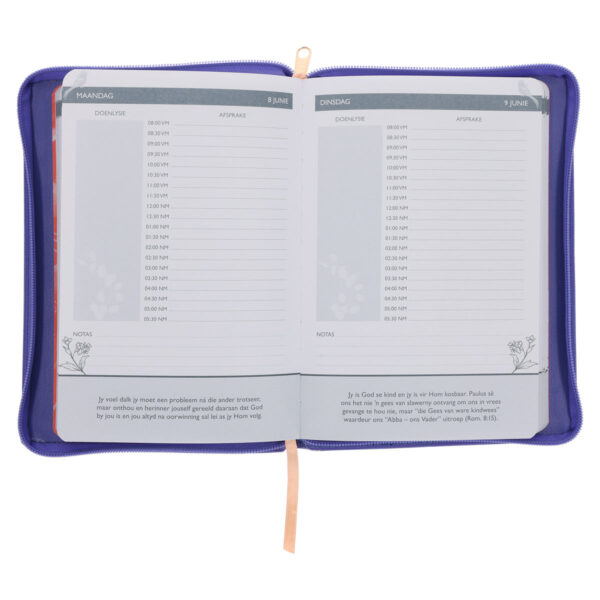 2026 Joyce Meyer A5 Dagboek - Dagbeplanner - Kunsleer met Rits - Image 7