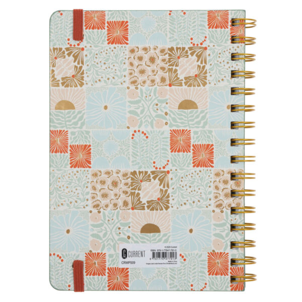2026 A5 Diary - Daily Planner - Retro Flower Box - Wirebound - Image 2