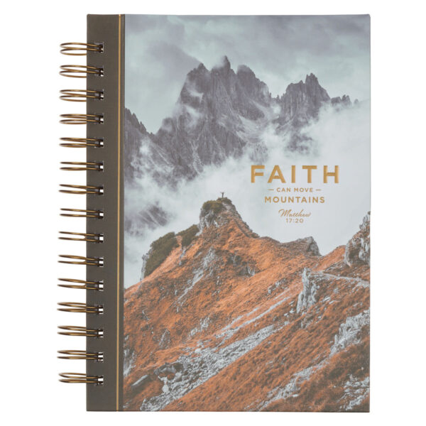 Faith Can Move Mountains Hardcover Wirebound Journal - Image 1