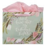 For I Know That My Redeemer Lives Landscape Gift Bag with Gift Tag - Image 2