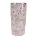 May the Lord Bless You and Keep You Pink Floral Stainless Steel Travel Mug - Image 2