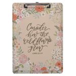 Consider How the Wildflowers Grow Clipboard with Notepad - Image 3