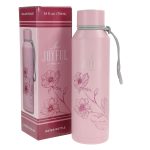 Be Joyful Pink Stainless Steel Water Bottle - Image 3