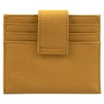 Genuine African Leather Yellow Wallet With Clip Closure - Image 25
