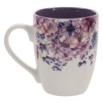 Be Still and Know Ceramic Mug with Purple Interior - Image 2